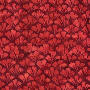 Island Batik / Lumin Fabrics 512502350 Gingko - Red Paprika