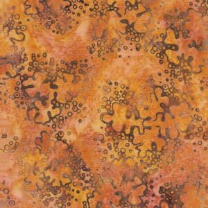 Island Batik / Lumin Fabrics - Forest Flora - 622404810 - Lichen - Multi Pink Orange Sunset