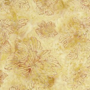 Island Batik / Lumin Fabrics - Forest Flora - 622405053 Rebirth - Brown Tawny