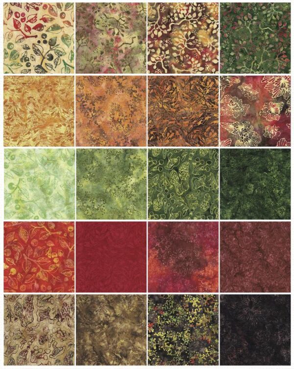 Island Batik / Lumin Fabrics - Forest Flora - 622402832 Bark - Multi Brown Purple Rust - Image 2