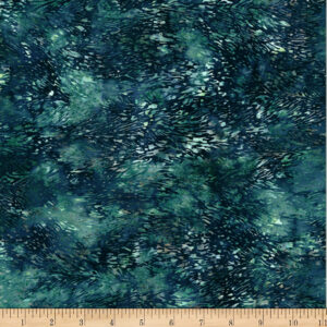 Hoffman MR54-21 Woodland Batiks by McKenna Ryan - Fur Texture - Teal