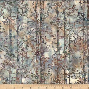 Hoffman MR56-410 Woodland Batiks by McKenna Ryan - Birch Trees - Earl Grey
