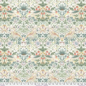 Free Spirit PWWM001.OLIVE Morris & Co - Strawberry Thief - Olive