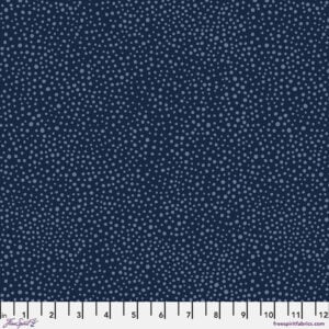 Free Spirit PWWM008.NAVYX Morris & Co - Seaweed Dot - Navy