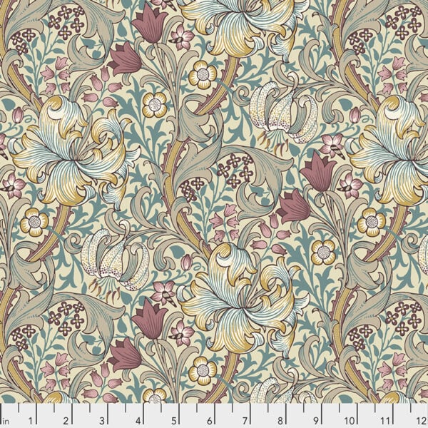 Free Spirit PWWM028.DUSK Morris & Co - Golden Lily - Dusk