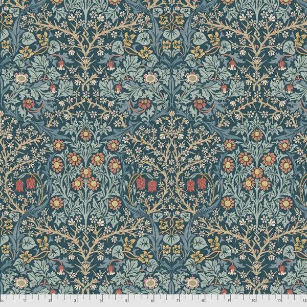 Free Spirit PWWM055.INDIGO Morris & Co - Blackthorn - Indigo