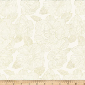 Hoffman X2621-265 Bali Batik Stripey Floral - Oyster