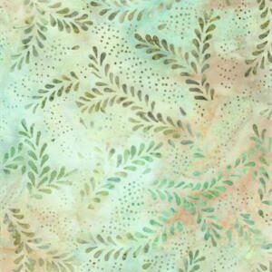 Batik Textiles - 4322 Seaglass Tiny Leaf Sprays