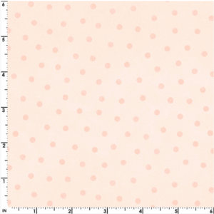 Maywood Studios Little Lambies Woolies Flannel MASF18506-C Polka Dots - Light Peach