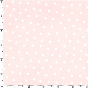 Maywood Studios Little Lambies Woolies Flannel MASF18506-PW Polka Dots - Light Pink/White