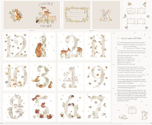 Dear Stella Count on Me 36" Book Panel DNS3311