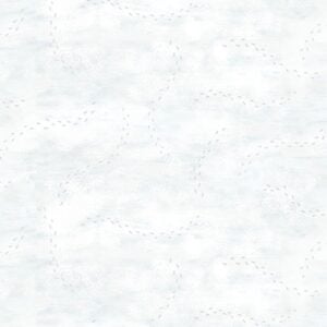 Timeless Treasures Winter Wonderland - CD3698 Snow - Snowy Footprints