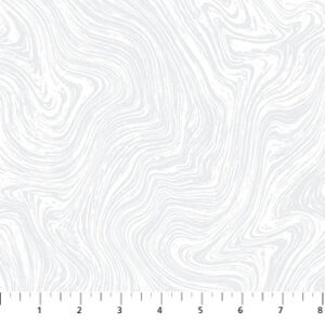 Northcott Fabrics - Basically Black & White - 10013-10 White Marbled