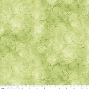 Riley Blake Basics Painter's Watercolor Swirl C680 Pear