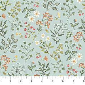 Northcott Fabrics - Woodland Heart DP28724-42 Blue Multi Floral