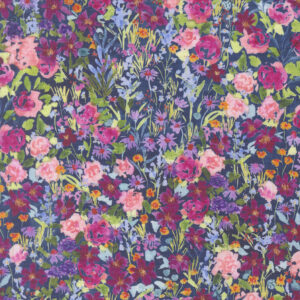 Moda - Soulstice by Laura Muir of Create Joy Project - 39866 12 Navy Garden Glitter
