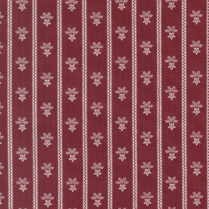 Moda American Gatherings III - 49322 13 Deep Crimson Stripe Bouquet