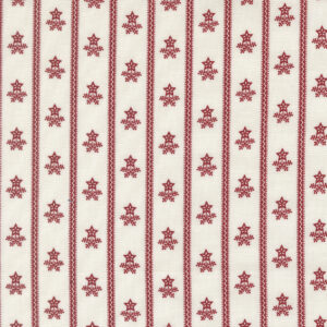 Moda American Gatherings III - 49322 23 Cloud Crimson Stripe Bouquet