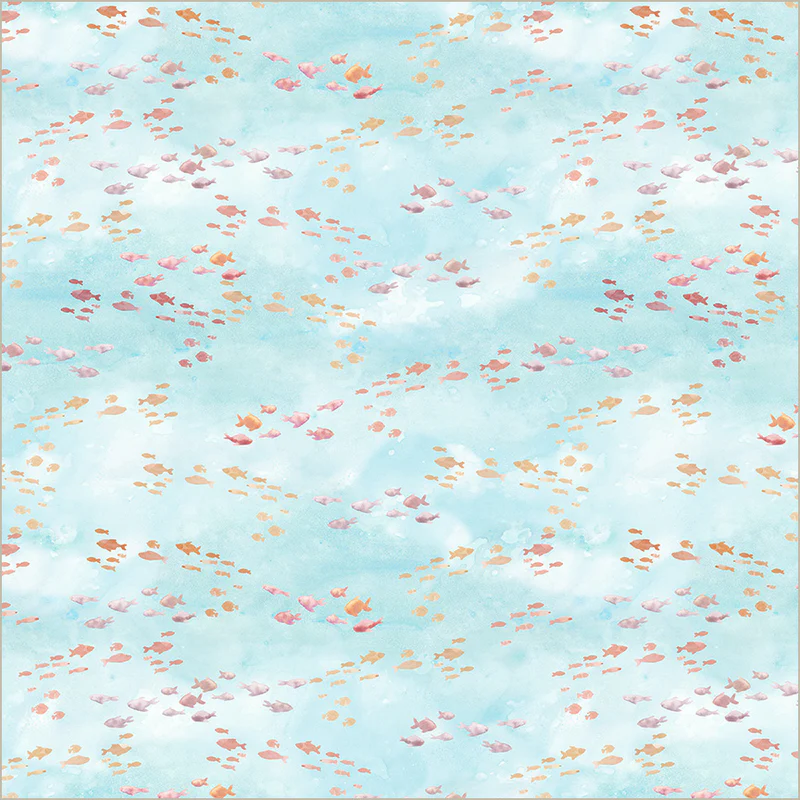 Windham Fabrics Ocean Life by Leslie Trimbach for Whistler Studios - 54989-7 Turquoise - Shoal