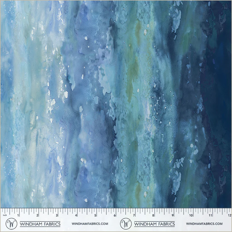 Windham Fabrics Ocean Life by Leslie Trimbach for Whistler Studios - 54990-2 Blues - Serene - Image 3