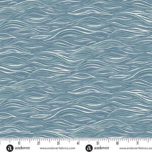Andover - Driftwood by Makower UK - MU-177-B Blue Ripples
