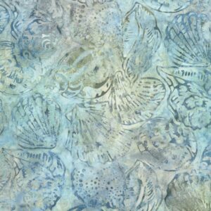 Robert Kaufman Artisan Batiks: Coastal Shells by Lunn Studios - AMD-23495-68 Dusty Blue