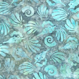 Robert Kaufman Artisan Batiks: Coastal Shells by Lunn Studios - AMD-23496-215 Surf
