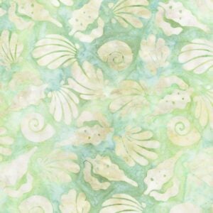 Robert Kaufman Artisan Batiks: Coastal Shells by Lunn Studios - AMD-23496-52 Pistachio