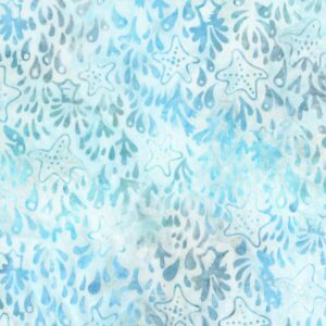 Robert Kaufman Artisan Batiks: Coastal Shells by Lunn Studios - AMD-23497-246 Water