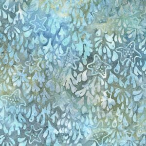 Robert Kaufman Artisan Batiks: Coastal Shells by Lunn Studios - AMD-23497-59 Ocean