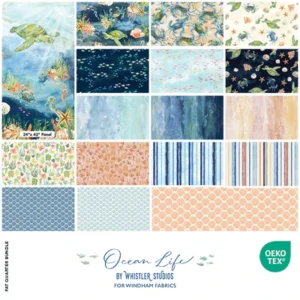 Windham Fabrics Ocean Life by Leslie Trimbach for Whistler Studios 16 pc Fat Quarter Bundle