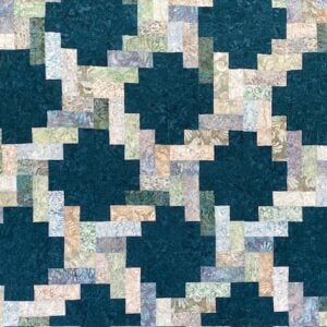 Jelly Twist | Quilt Kit Featuring Coastal Shells Batiks from Robert Kaufman