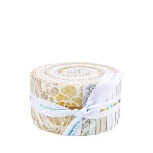 Riley Blake Expressions Batiks Porcelains Rolie Polie 40 piece 2 1/2" strip set