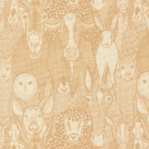 Moda - The Henhouse by Gingiber - 48431 13 Hay Barnyard Faces