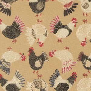 Moda - The Henhouse by Gingiber - 48433 13 Hay Tossed Chickens
