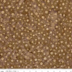 Riley Blake Expressions Batiks Gray & Golden Arabella BT23524-137 Gingerbread