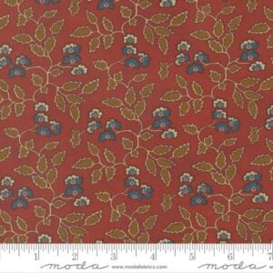Moda - Pamelia's Path by Betsy Chutchian - 47550 14 Madder Red Prairie Flowers