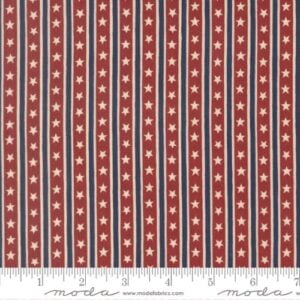 Moda - America 250 Years by Deb Strain - 56184 22 Brave Crimson Starts in Stripes