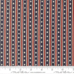 Moda - America 250 Years by Deb Strain - 56184 24 Loyalty Blue Starts in Stripes