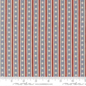 Moda - America 250 Years by Deb Strain - 56184 26 Steel Blue Starts in Stripes