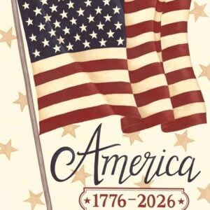 Moda - America 250 Years by Deb Strain - 56185 11 Parchment Panel 24" x 44"