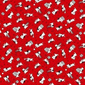 Marcus Fabrics - Aunt Grace Goes Bold by Judie Rothermel - R351770D Red Cats