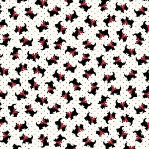 Marcus Fabrics - Aunt Grace Goes Bold by Judie Rothermel - R351771D Black Scottie Dogs