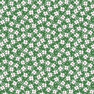Marcus Fabrics - Aunt Grace Goes Bold by Judie Rothermel - R351776D Green Small Flowers