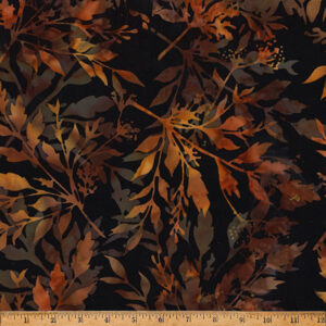 Hoffman Bali Batik X2646-160 Spice Leafy