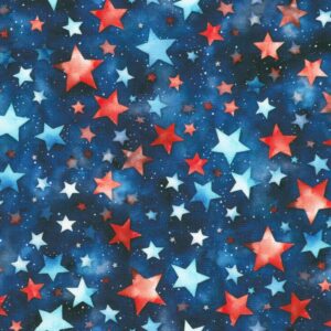 Robert Kaufman - Stars and Stripes SRKD-23430-4 Blue