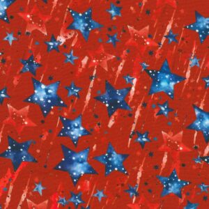 Robert Kaufman - Stars and Stripes SRKD-23431-3 Red