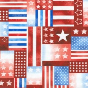 Robert Kaufman - Stars and Stripes SRKD-23433-3 Red