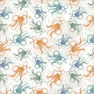 Windham Fabrics Deep Blue by Katherine Quinn - 55258D-2 Foam Octopodes