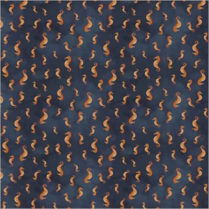 Windham Fabrics Deep Blue by Katherine Quinn - 55260D-1 Deep Blue Seahorses